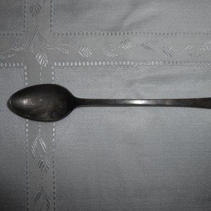 Vintage Tiffany & Co Sterling Silver Iced Tea Spoon Queen Anne Monogrammed
